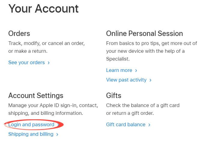 Apple - Password