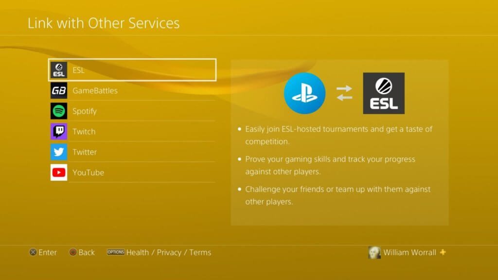 PSN - Connected Accounts