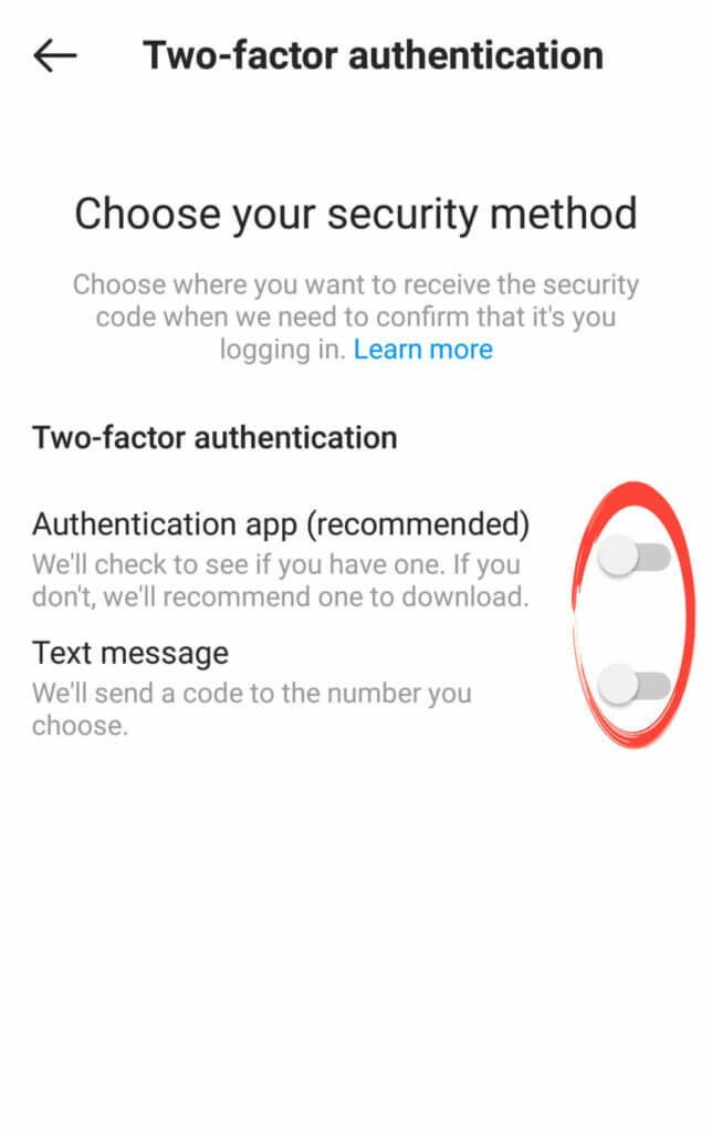 Insta - 2FA